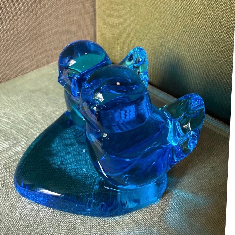 • Bluebirds of Happiness • Heart Base • Signed Leo Ward 1989 - Picture 6 of 12